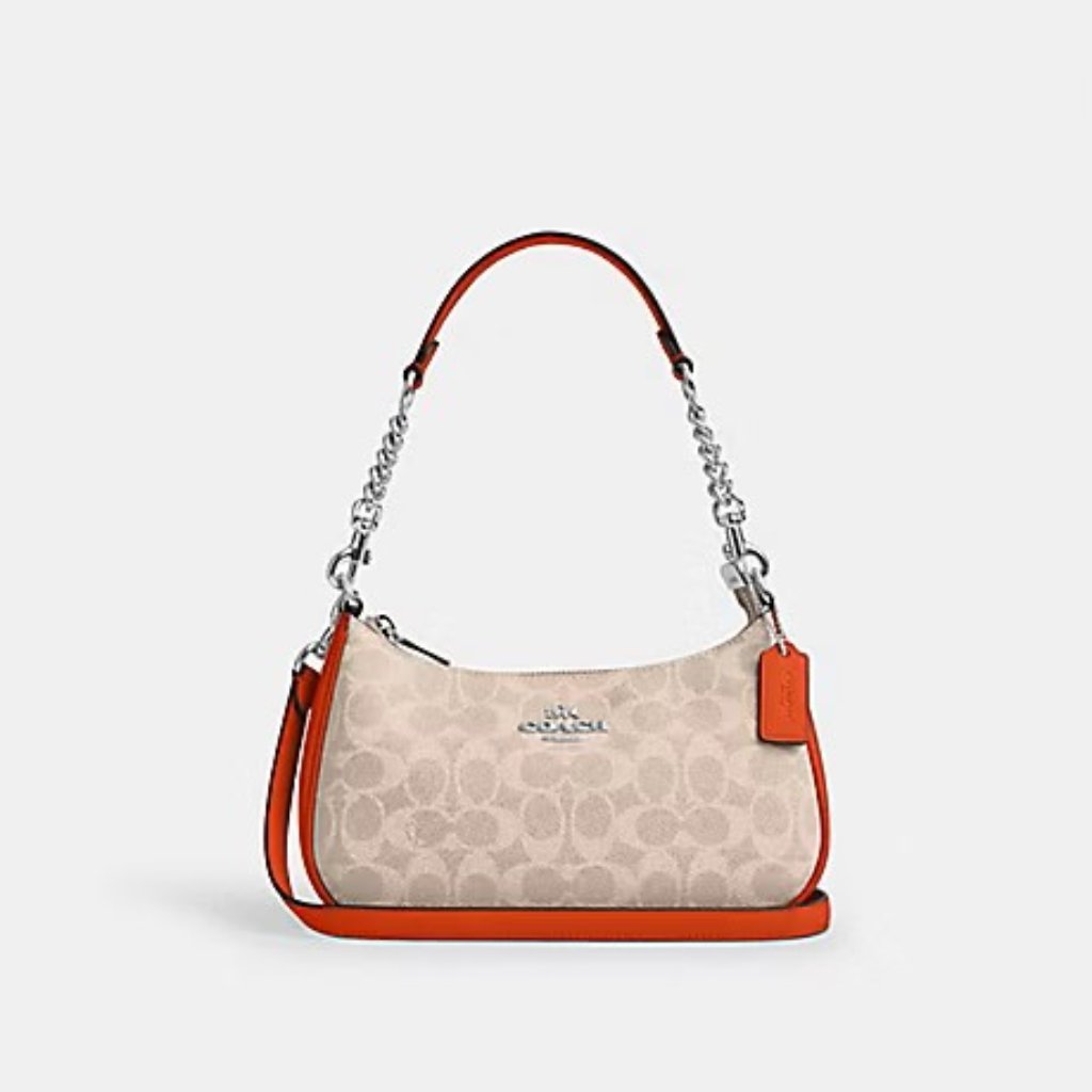 Nwt Coach Teri Shoulder Bag In Signature Canvas-Cv933
